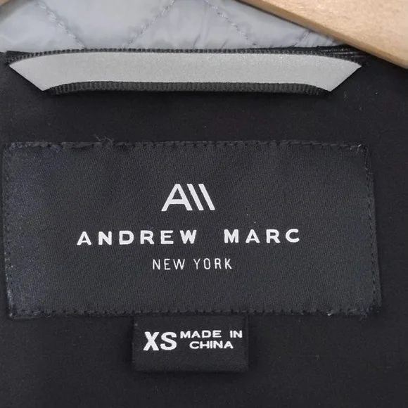 Andrew Marc Water Resistant Hooded Jacket - Picture 8 of 14